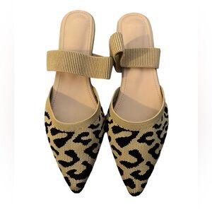 CUCCOO leopard print women’s sandals shoes size 40